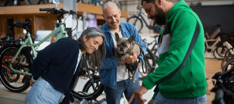 Eine Beratung im Cargobike-Zentrum